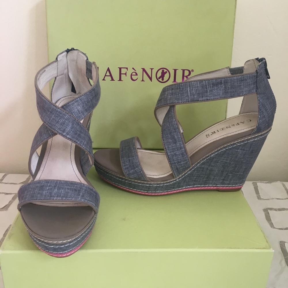 Cafe Noir Jeans wedge sandals 37